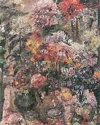 Stillleben mit Chrysanthemen und Amaryllis Lovis Corinth